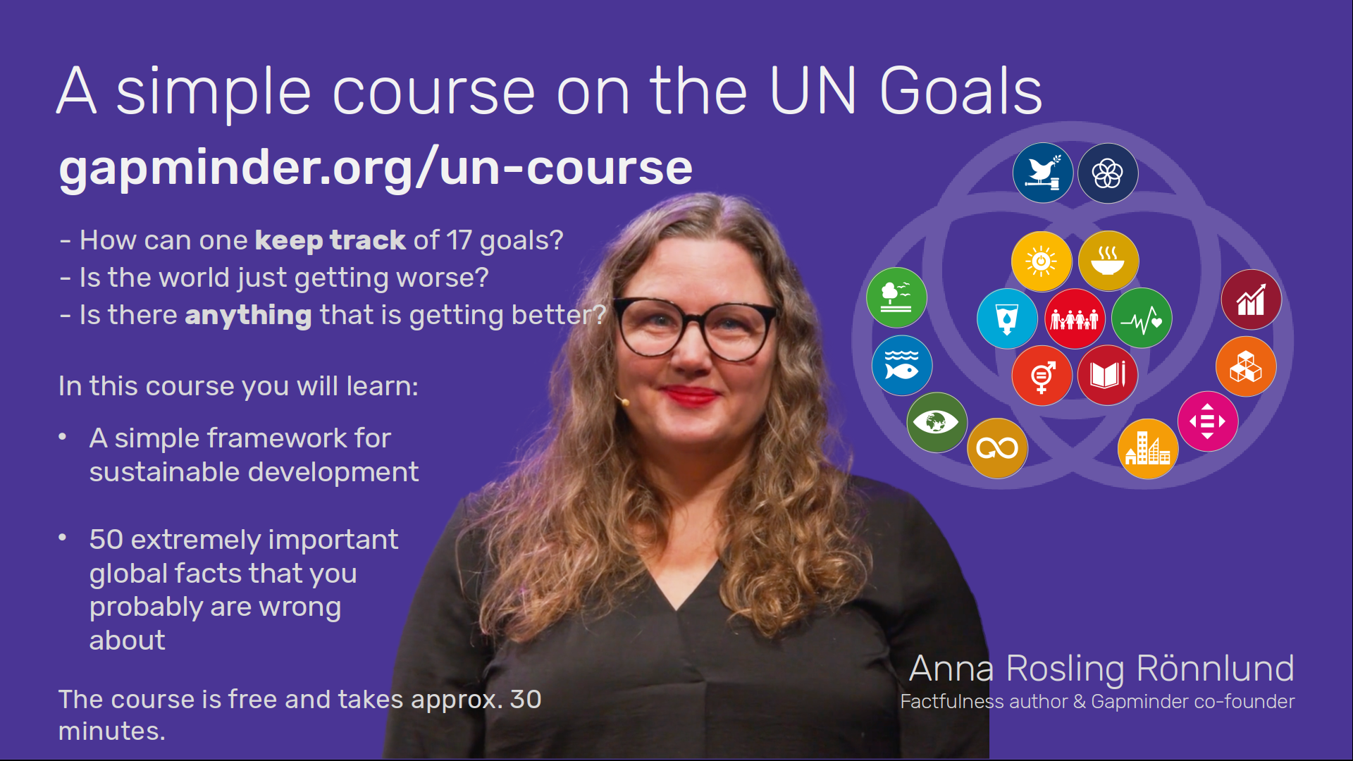 UN SDG Course Poster English